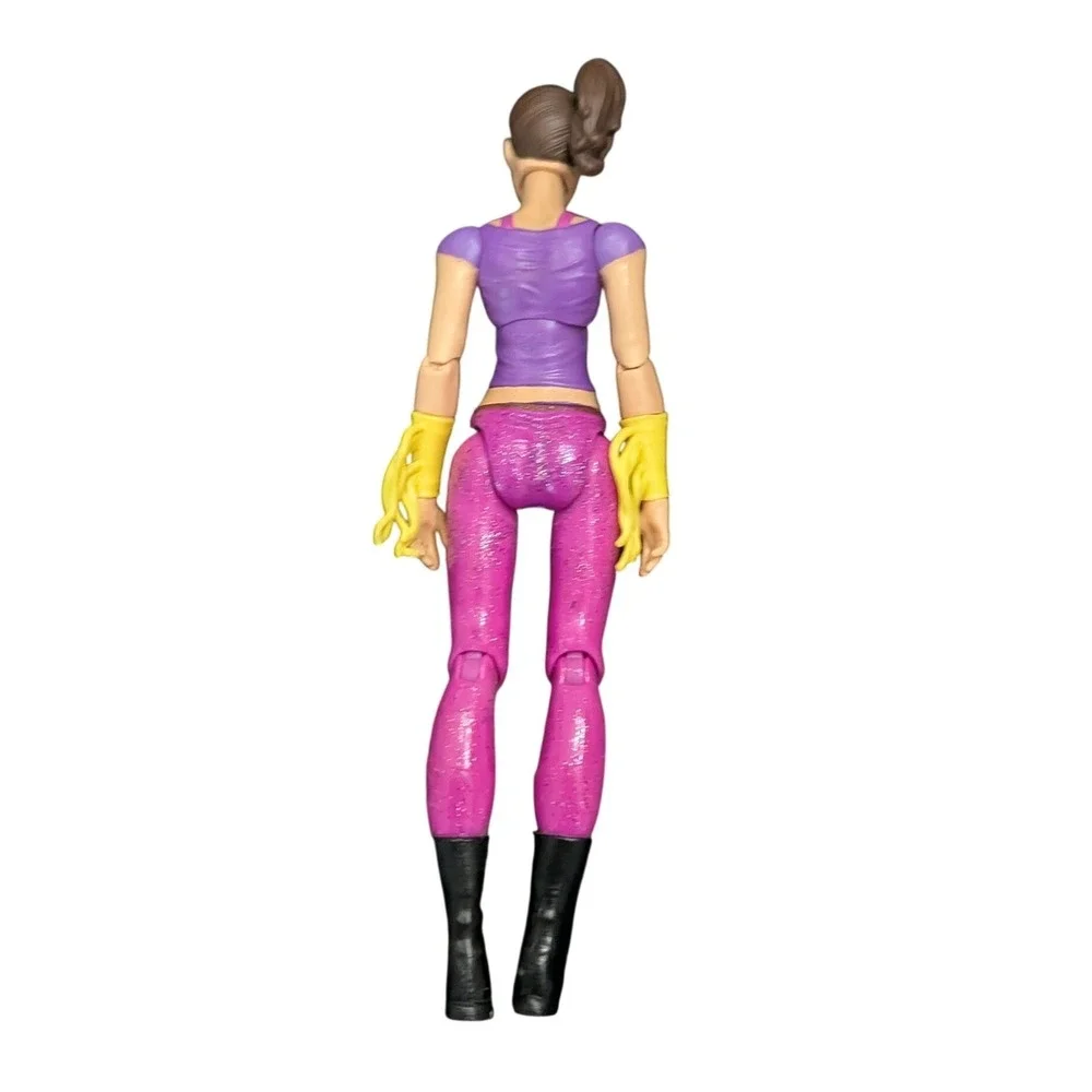 WWE Bayley Action Figure Mattel Im A Hugger Purple Pink Star Tights Wrestling